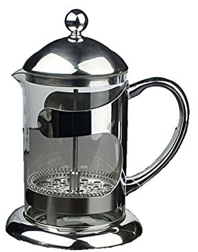 caihuashopping Kaffeekanne Kaffeekessel Edelstahl Hohe Temperaturresistent Glas Kaffeekanne Filter Handhersteller Kaffee Filtration Druck Für Kaffeeliebhaber Kaffeebereiter (Color : 800ml)