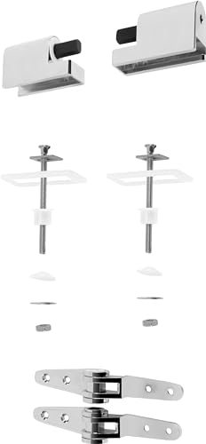 Cornat Befestigungssatz - Passend für diverse Cornat WC-Sitze mit Dekor - Metall / Befestigungssystem / Befestigungs-Set / Ersatz-Teile / Zubehör / TEC365074