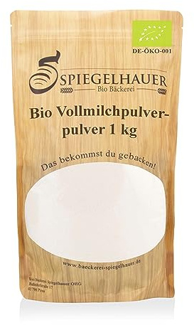 Bio Voll-Milchpulver 1kg Bio Milchpulver milk powder I Trocken-Milchpulver Kaffee I ohne Zusätze