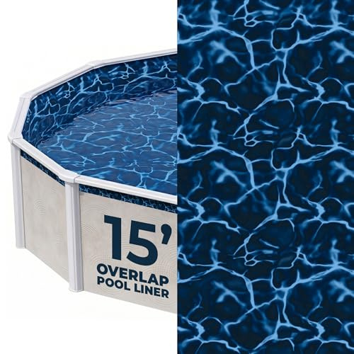 Blue Wave NL502-20 Revêtement de Piscine en Acier à chevauchement Rond de jauge Standard, 4,6 m