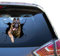 Camellia Print Deutscher Schäferhund Aufkleber fürs Auto, wasserdicht, UV-beständig, lebendiges Design, einfache Anbringung und lange Haltbarkeit (Deutscher Schäferhund)