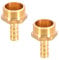 TopHomer 2Pcs BSP Hose Connector Brass Pipe Fitting 10mm Barb x G3/4 Male, Hose Barb Tail Male BSP Thread Connector Joint Copper Coupler Adapter