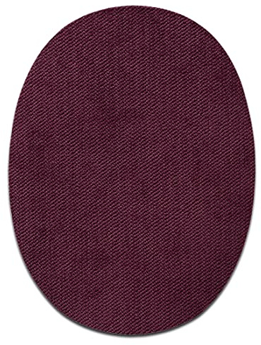 Mono Quick Stoffflicken Oval Beere 2 Stück - Aufnäher, Bügelbild, Aufbügler, Applikationen, Patches, Flicken, zum aufbügeln, Größe: 11,2 x 8,5 cm