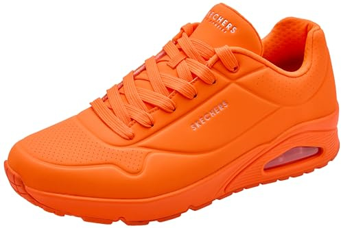 Skechers - Mens Uno - Stand On Air Shoes, Color Orange, Size: 10 M US
