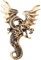 Stakee Broch Broch Dragon Vintage Broch Dragon Broch Dragon en Forme D'émail Épingles Broche Esthétique pour Vêtements Manteau