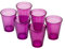 Omada Design 6 verres à eau de 275 ml, empilables, incassables, réutilisables, en plastique pour usage extérieur, ligne Samba