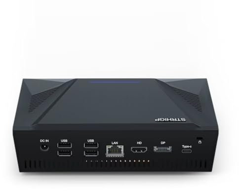 STRHIGP Mini PC 64GB Ram i9 9880H Mini Computer 512GB SSD 1TB HDD, Desktop Computer i9 3 Display (HD+DP+USB-C) Gigabit LAN 7*USB WiFi5&BT4.2 Win 11 Pro Desktop-PC Linux PC VESA Mount