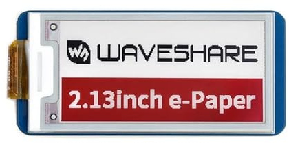 Display 2.13 E-Paper E-Ink für Raspberry Pi Pico, 212×104, Rot/Schwarz/Weiß, SPI WaveShare Pico-ePaper-2.13-B Waveshare 19588