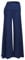 Cegerne Damen Stretch Weite Bein Palazzo Lounge High Waist Hosen Anzughose, Navy Blau, M