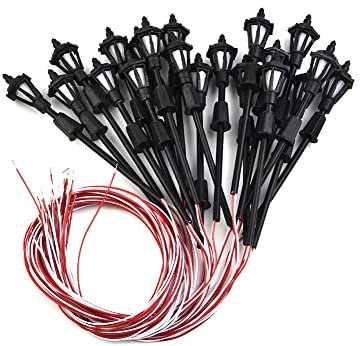 PETSTIBLE 20 Stück Modell Eisenbahn Zug Lampen 1:150 OO/HO Maßstab Modellleuchten LED Lampenpfosten Einzelkopf