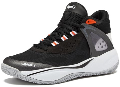 AND1 Revel Mid Basketballschuhe für Herren, Indoor- oder Outdoor-Basketball-Sneaker für Herren, Straße oder Platz, Größen 40-44
