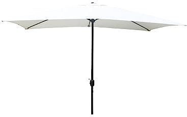 CONCEPT USINE | Parasol Rectangulaire 3X2 m Spezia Écru| Baleines Armatures Alu et Acier | Toile 100% Polyester | Idéal jardin Terrasse Piscine ou Balcon | Protection UV et Imperméable | Résistant