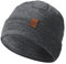 ACUSHLA Mütze Beanie 100% Merino Wolle für Herren und Damen, gestrickte Wintermütze, Unisex-Uhrenkappe, Zweilagige Strickmütze für kaltes Wetter Dunkelgrau