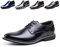 Scarpe Derby Uomo Scarpe Stringate Formale Lavoro Eleganti Oxford Cerimonia Francesine Casual Comode Classiche Basse Sposa 1016 Nero Tamaño 45