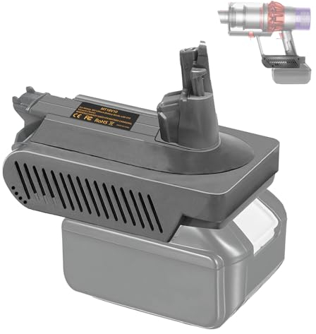 BTRUI V10 Adapter für Makita 18V Lithium Batterie, umwandelbar für Dyson V10 SV12 Animal Absolute Motorhead Fluffy Total Akku Staubsauger (nur Adapter)