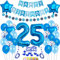 Haosell Luftballon-Set 25. Geburtstag Dekoration, Blau, 31 Stück, Erwachsene, Unisex