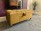 SK LUXURY LIVING Ottoman Storage Box - Engineered Wood Fabric Buttons Luxurious Plush Velvet Ottoman Storage Bench, Perfectly Designed Ottoman for Bedroom Storage (Mustard Plush, Legs)