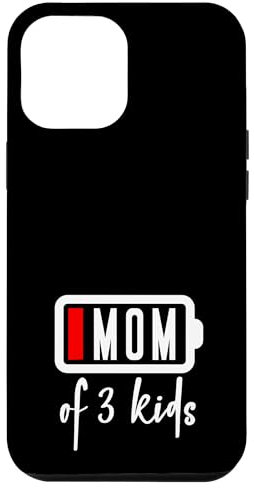 iPhone 12 Pro Max Low Battery Three 3 Kids New Mom Momma Mothers Triplets Case