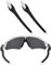 EZReplace Brazos negros de repuesto para gafas de sol Oakley Radar EV Path/Radar EV Pitch/Radar EV Path Asian Fit, Negro, Talla única