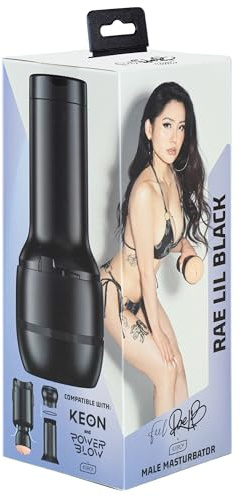 KIIROO Rae Lil Black – FeelStar Masturbator für Männer, Abformung echter Körperteile – Realistisches Masturbator-Design – Weiches, hautähnliches Material – Optimiert für Keon und PowerBlow