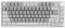 AK820 - Teclado mecánico con cable, 75 teclas, diseño blanco y gris, teclado USB intercambiable en caliente con interruptores HP similares, perilla de teclas multimedia, retroiluminación blanca