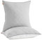 SONGMICS HOME Kopfkissen 2er Set, beidseitig verwendbar, 80 x 80 cm, Kissen, kühlender, weicher Bezug, 1200 g Füllung, Winter, Sommer, maschinenwaschbar, Taubengrau TBP022G02