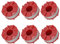 QENETY 3405096 Ersatzspule für Rasentrimmer, 2 mm, kompatibel mit Einhell GE-CT 36/30 LI E SOLO, AGILLO 36/255 BL, AGILLO 18/200 (6 Spulen)