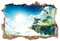 Zelda Legend Spiel Kinder Kaputte Wand 3d Wandaufkleber Selbstklebende Karikatur Schlafzimmer Wanddekoration Poster Aufkleber Tapete 42 * 62,7 Cm