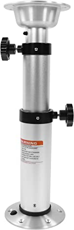 BAOSHIDAER Verstellbarer Tischsockel, 430-745mm Teleskop Aluminiumlegierung Marine Wohnwagen Wohnmobil Tischsockel Tischbein, abnehmbares Tischbein für RV, Yacht, Camper, Marine, Boot