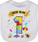 Baby Lätzchen - 1. Geburtstag - Ich bin 1 Bausteine - Unisize - Weiß - geschenk einjährige jahr 1geburtstag 1.geburtstag 1st 1jahriger one year first birthday eins 1ster einjähriges einjährigen