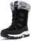 HOBIBEAR Kinder Schneestiefel Wasserdicht Outdoor Warm Kunstfell Gefüttert Winterschuhe Schwarz，39 EU