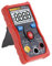 Echteffektiv-Multimeter, Auto-Range-Multimeter mit NCV und Hintergrundbeleuchtung, für Spannungs-, Strom-, Widerstands- und Durchgangsprüfung (Rot)