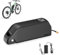 Varstrom Yingwu 52V 20Ah Ebike Battery with Charger & USB Port, Lithium Electric Bike Battery, Downtube Shark Battery for 750W 1000W 1500W Bafang Ebike Conversion Kit