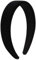 YOCDNOV Lot de 1 Style rétro bandeaux rembourrés en velours- Classique Serre-Tête Rose Bandeau de Cheveux Femme Serre-Tête Large 3cm Accessoires pour Cheveux(noir)