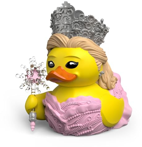 TUBBZ: Wicked - Glinda Upland Good Witch Rubber Duck Collectable Toy 9 cm | Official Wicked Merchandise – Boxed Vinyl Figure for Display, Musical Character, Theatre Fan Decor & Novelty Duck Gift