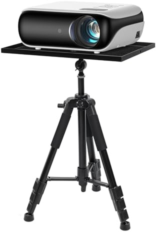 HAPPRUN Projektorständer Stativ, Verstellbarer Laptop-Stativständer, Laptop-Projektor-Bodenständer für Büro, Zuhause, Bühne, Studio, DJ-Racks & Standstativ Stativ