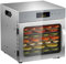 8 Plateaux Deshydrateur Alimentaire en Acier Inoxydable, avec Température Réglable 30 à 90°C et Minuterie Numérique (0-24h), pour Fruits, Poisson, Légumes, Viande, Jerky, Herbes (8 Plateaux)