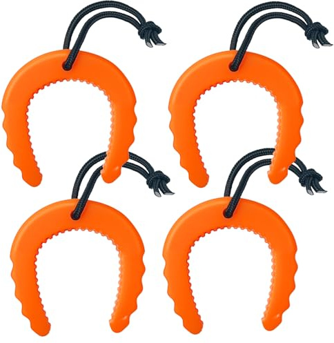 MCSDFN First Responder Türstopper, Notfall-Polizei-Türstau mit Nylonschnurbefestigungen für Strafverfolgung, Notfall, medizinische Dienste, Feuerwehrzubehör, Orange, 4 Stück