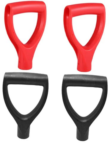 Veemoon 4pcs D Shaped Replacement Handle Durable Ergonomic Spade Handles Inner for and Removal