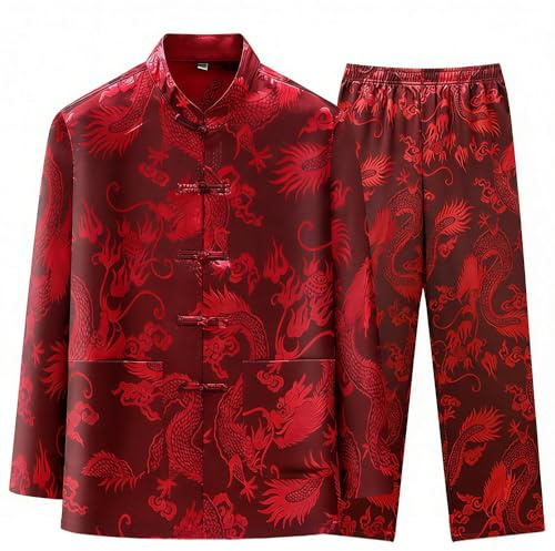 Kung Fu Uniform for Men and Women Chinese New Year Lunar Traditional Tang Hanfu Tai Chi Clothing Halloween Cosplay Costume