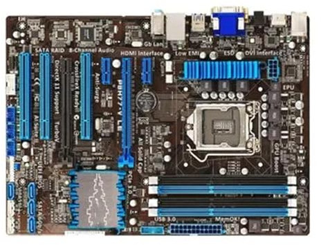 WLTDYZZLDN Scheda Madre Desktop Fit for ASUS P8H77-V Le H77 Socket 1155 USB3.0 DDR3 32GB ATX in Offerta Motherboard
