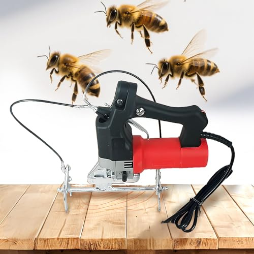 forplubossmmp Robuster Bienenwabenschüttler Mit 6 Geschwindigkeiten, Elektrischer Bienenentferner, Verstärkte Klemmkraft, Tragbares Imkereiwerkzeug Zur Honiggewinnung Aus Beutenkästen