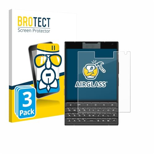 BROTECT Schutzglas für Unihertz Titan 2 | 3 Stück Transparenter Displayschutz Made in Germany Schutzfolie Panzer Folie Glas 9H Anti-Fingerprint Einfache Montage Clear