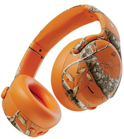 Skullcandy Crusher ANC 2 Wireless Headphones - Realtree Edge Colors Hazard | Multi-Sensory Crusher Bass, Over-Ear Fit, Noise Cancelling, 60 Hours Battery, Working Out, Gym, Travel, Study, Music, Gaming