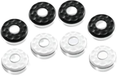 Jeu Curling avec Base Acier Inoxydable Table,Noir Blanc