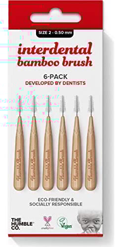 The Humble Co Interdentalbürste, Bambus, Größe 2, Rojothe Humbl, 1er Pack (1 x 300 g)
