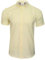 Xact Men's Oxford Short Sleeved Shirt, Button-Down Collar, Cotton Rich, Regular Fit (Yellow) M