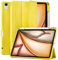 Maledan Case for iPad Air 11 Inch 2024 M2/ 2025 M3, iPad Air 5th 4th Generation Cover(10.9 Inch 2022/2020) with Pencil Holder, Flexible TPU Back Support Pencil Charging, Auto Sleep/Wake, Yellow