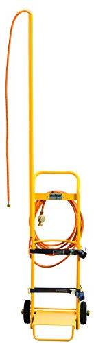 Express, 669, Chariot Porte Bouteille de Gaz 13 kg à 35 kg Pliable avec Sangles et Tuteur de Sécurité, Accessoire pour Fer à Souder, Lampe à Souder, Fer de Couvreur, Chalumeau d'Étanchéité