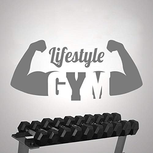 NSRJDSYT Wandkunst Gym Aufkleber für Zuhause und Fitness Gym Dekoration abnehmbar 57x26cm